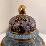 Vase or ginger or spice jar with handmade Satsuma lid