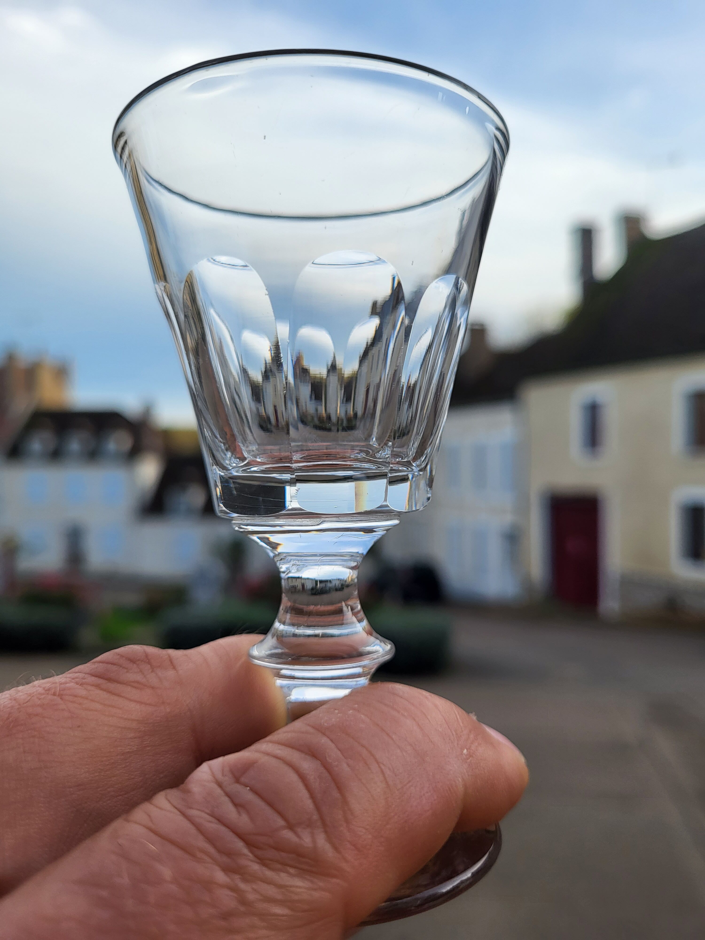 6 crystal glasses of Baccarat / Saint Louis model Cato