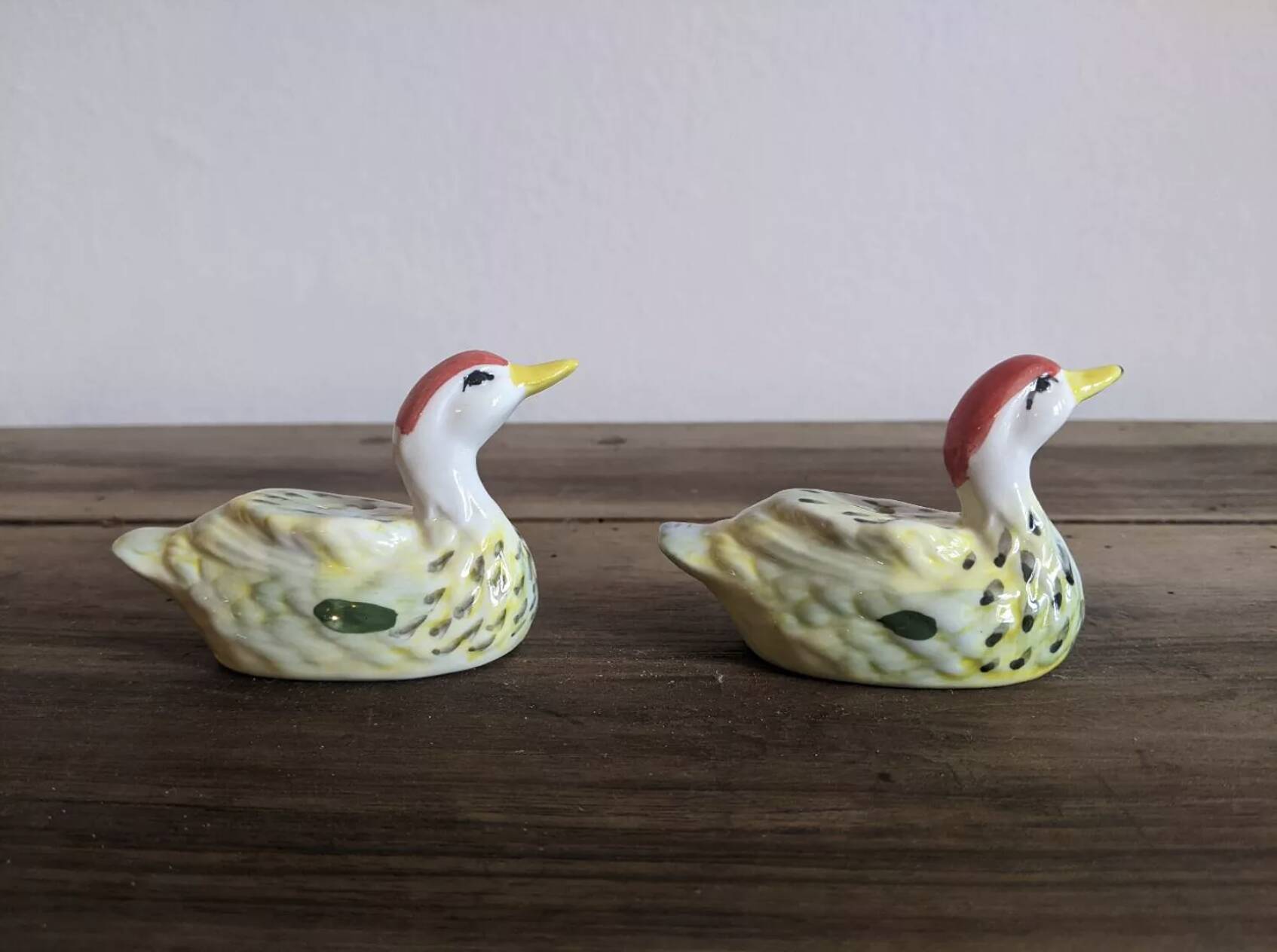 Duck salt and pepper shakers