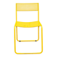 Perforated Metal Yellow Italian Chairs by Flyline, 1970s, Set of 4