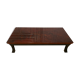 Table basse laque rouge et or 1970s