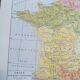 Ancienne carte de la Gaule de 1928
