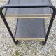 Rolling service bar of the 50s in rigitulle and brass