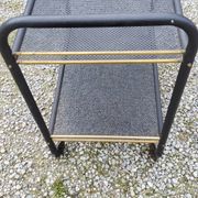 Rolling service bar of the 50s in rigitulle and brass