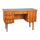 Mid-Century Modern Writing Desk in Mahogany Veneer, Czech, 1950