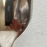 12 small silver-plated metal spoons