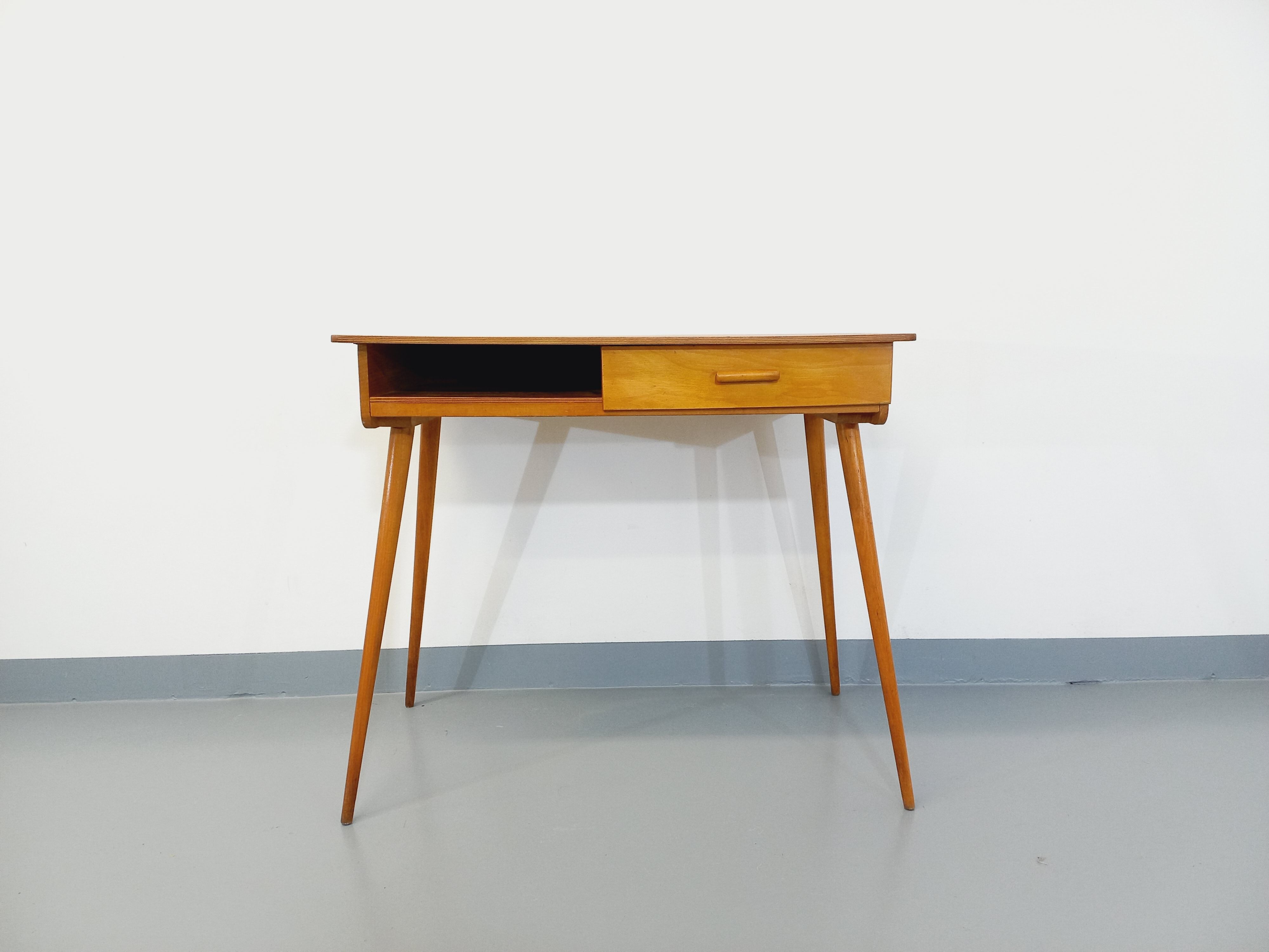 Vintage Baumann wooden desk from the 50s