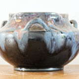 Vase en grés de Puisaye, signé Alfred Lebret