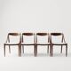 Set of 4 vintage Scandinavian chairs by Johannes Andersen - 1960