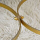 Low round green years 60 neoclassical style marble table