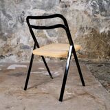 Series of 4 cane chairs by Giorgio Cattelan for Cidue,