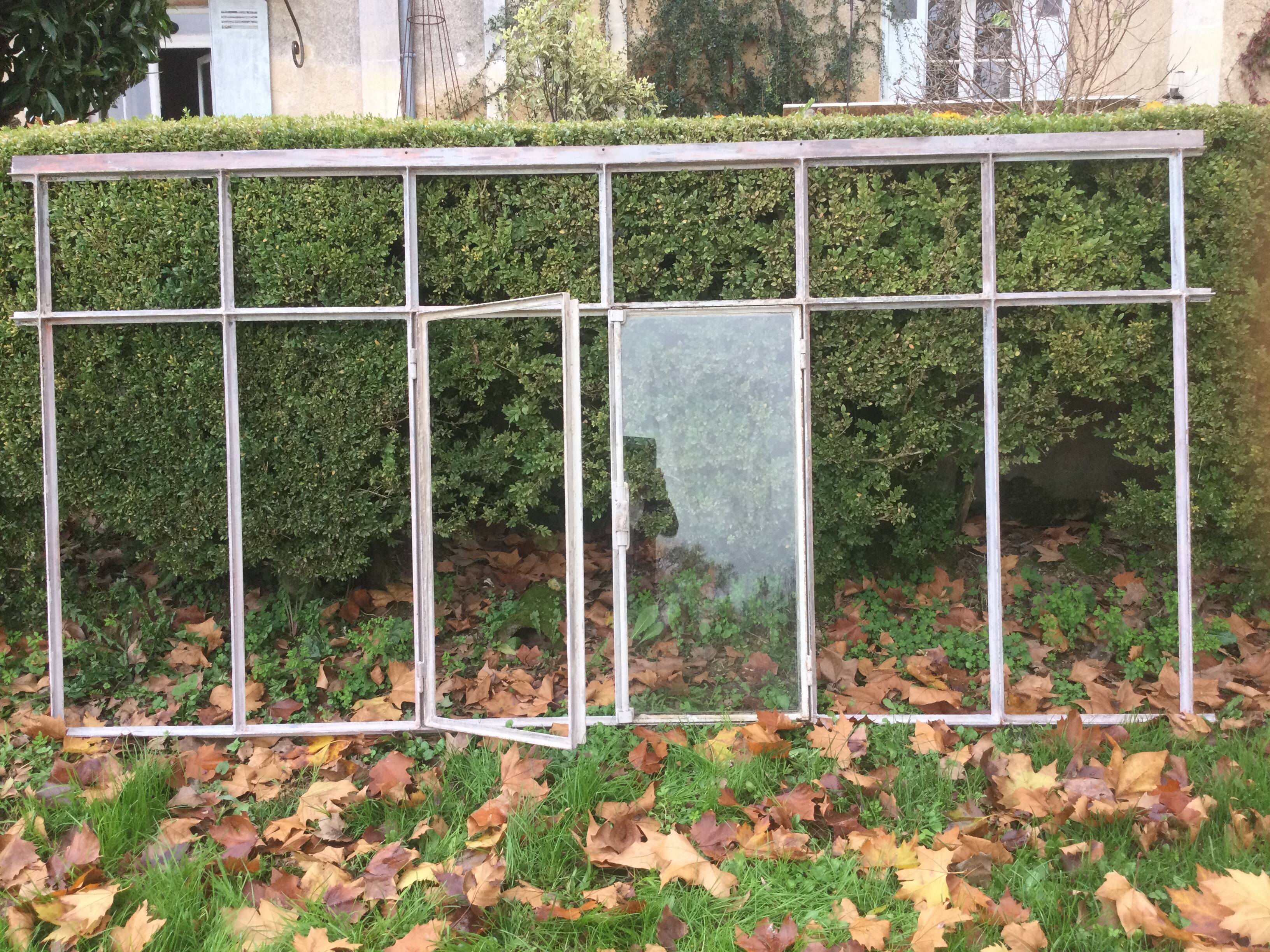Old glass roof with window