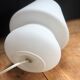 Lampe champignon en opaline blanche