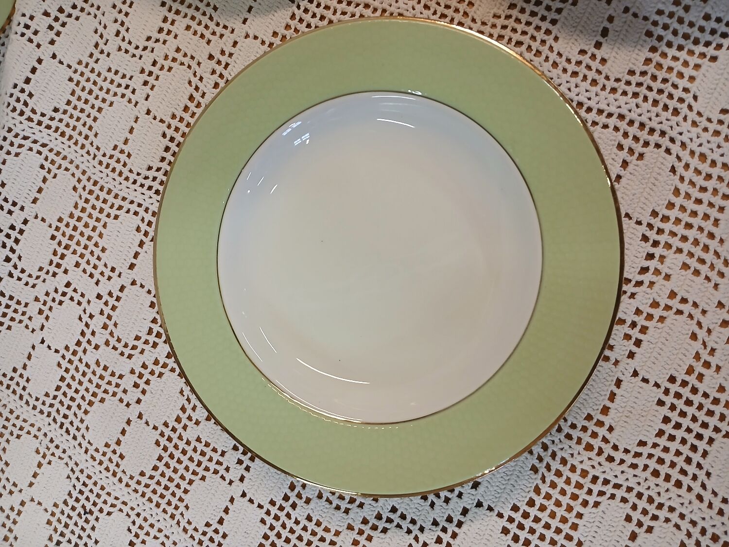 12 antique soup plates from L'Amandinoise