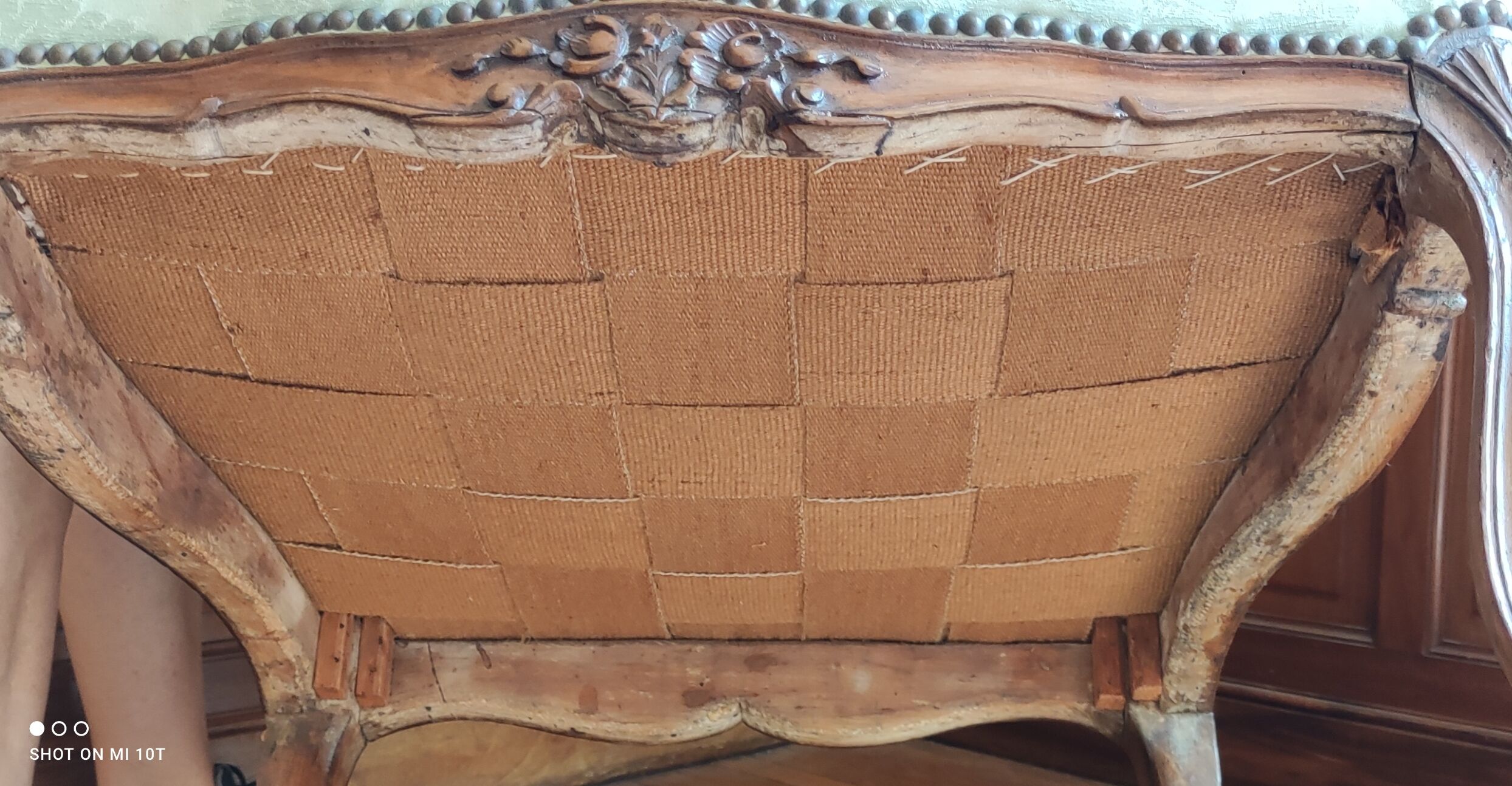 Armchair with ears style Louis XV/19 th century