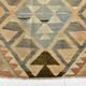 5x7 Brown & Red Turkish Vintage Kilim Rug 148x223Cm SK 35162
