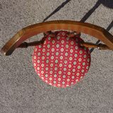 Vintage chairs, wooden, with splayed legs, both.