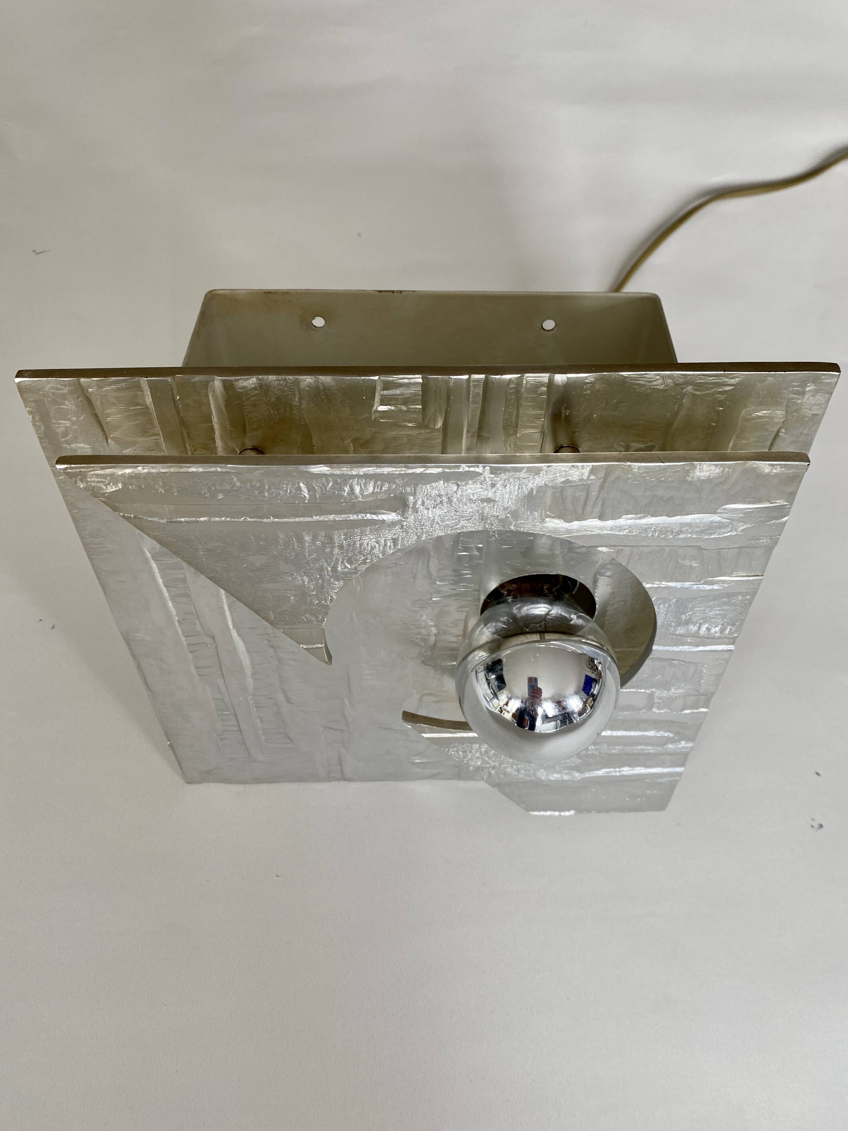 Lumalux 2000 aluminum wall light from the 1970s.