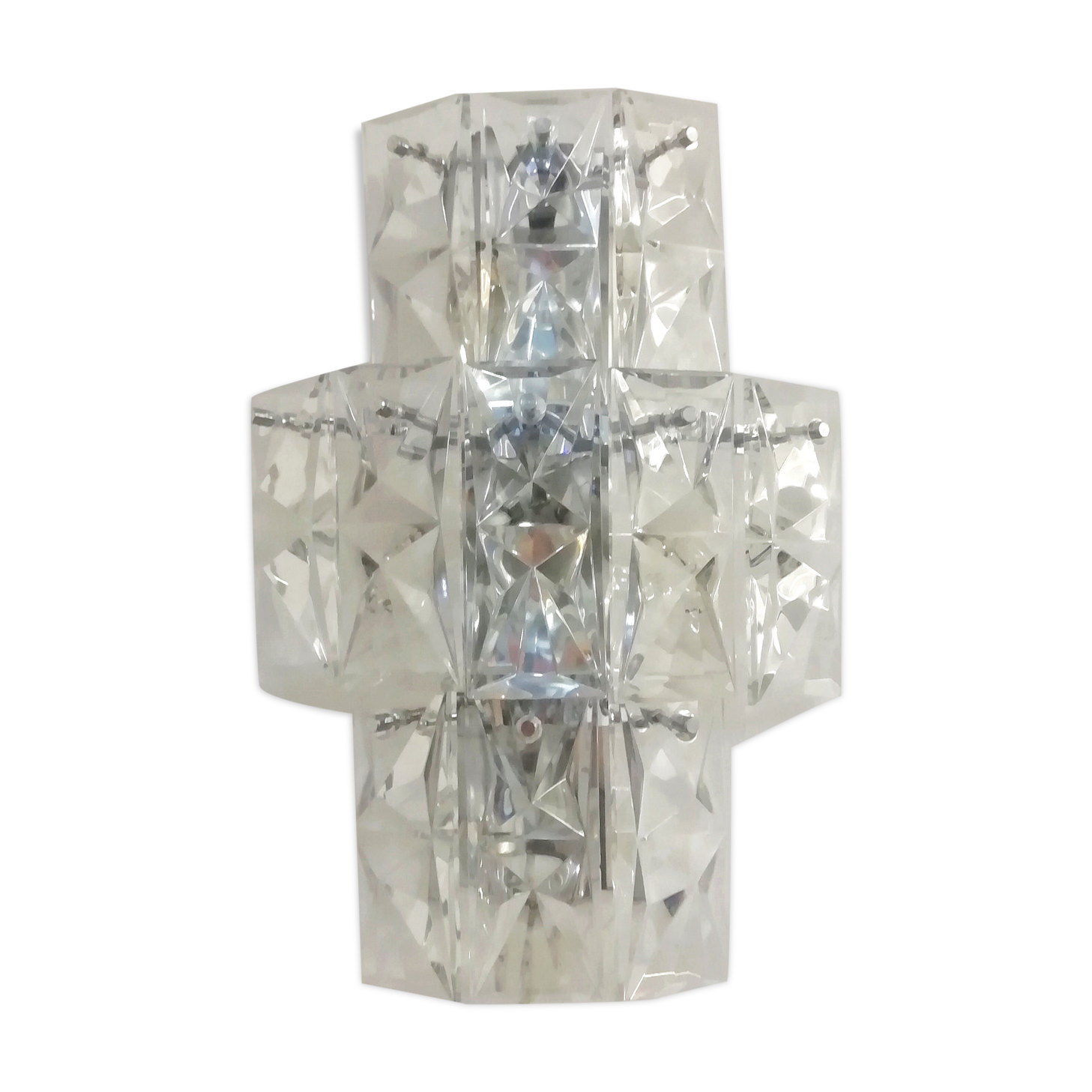 Kinkeldey glass wall lamp. 1970s