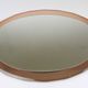 Cristal Arte Pink Oval Rosé Mid-Century Wall Mirror, Italy, 1960s