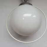 Vintage 1950s opaline globe pendant lamp