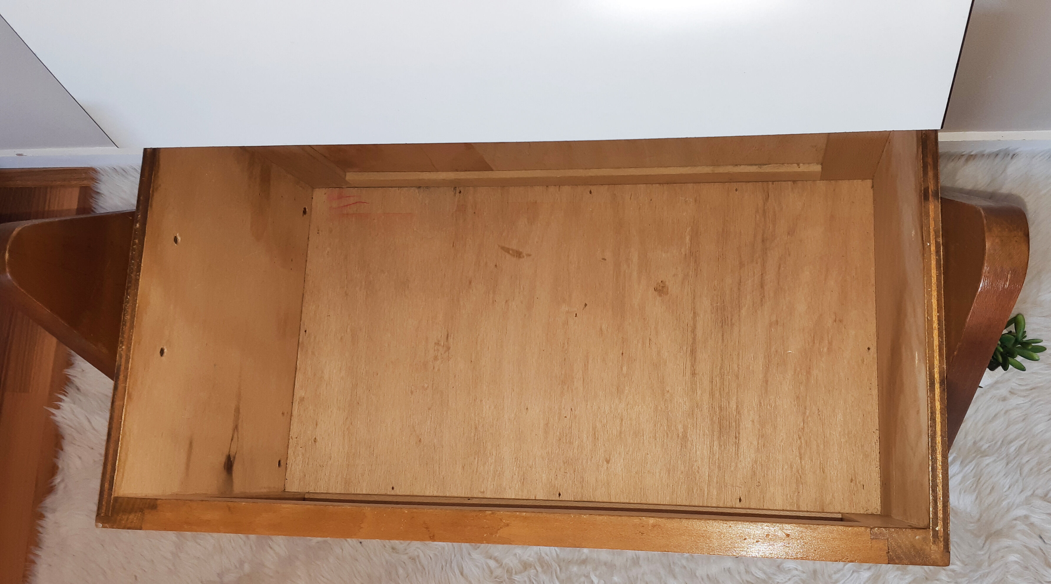 Teak and formica toy chest