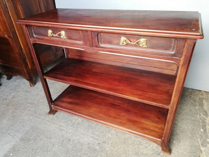 Georges Nowak console art nouveau 1900 mahogany
