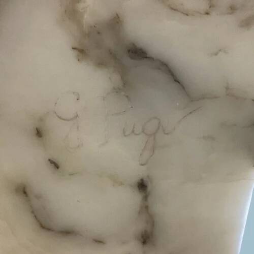 Bust, young woman, Marble and alabaster, G Pugi