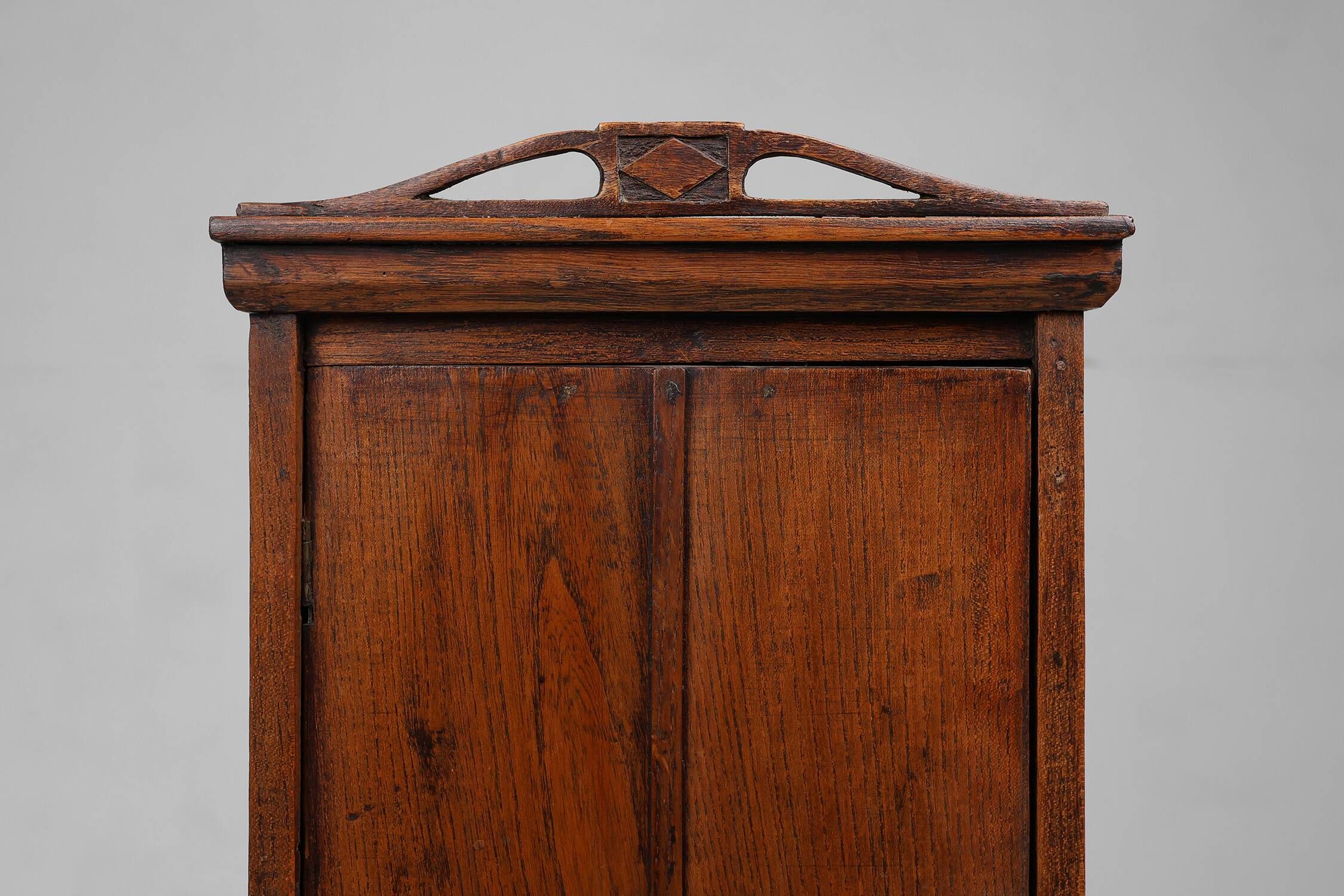 French Art Deco shaving cabinet in wood from the 1930