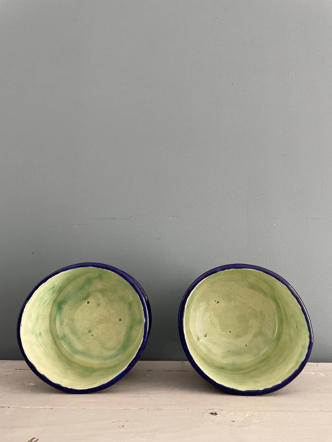 Two Thomas Sergent planters in Palissy majolica