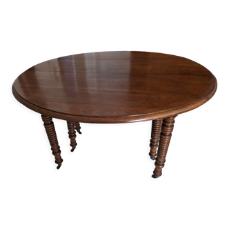 Oval foldable table 6 feet