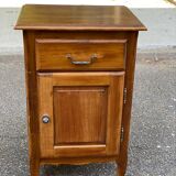 Louis XV wooden chest of drawers and bedside table