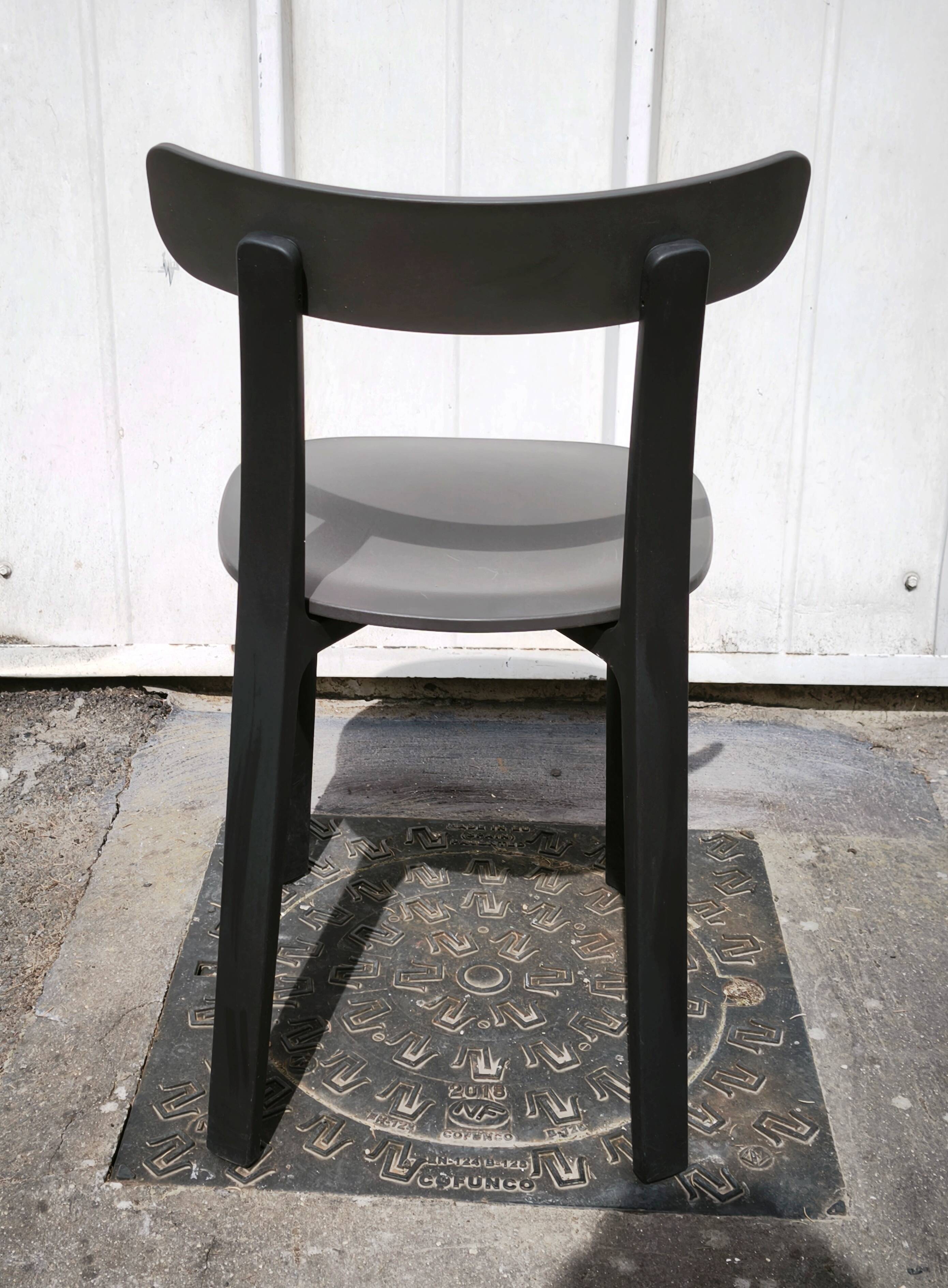 Set of 4 All Plastic Chairs, Vitra