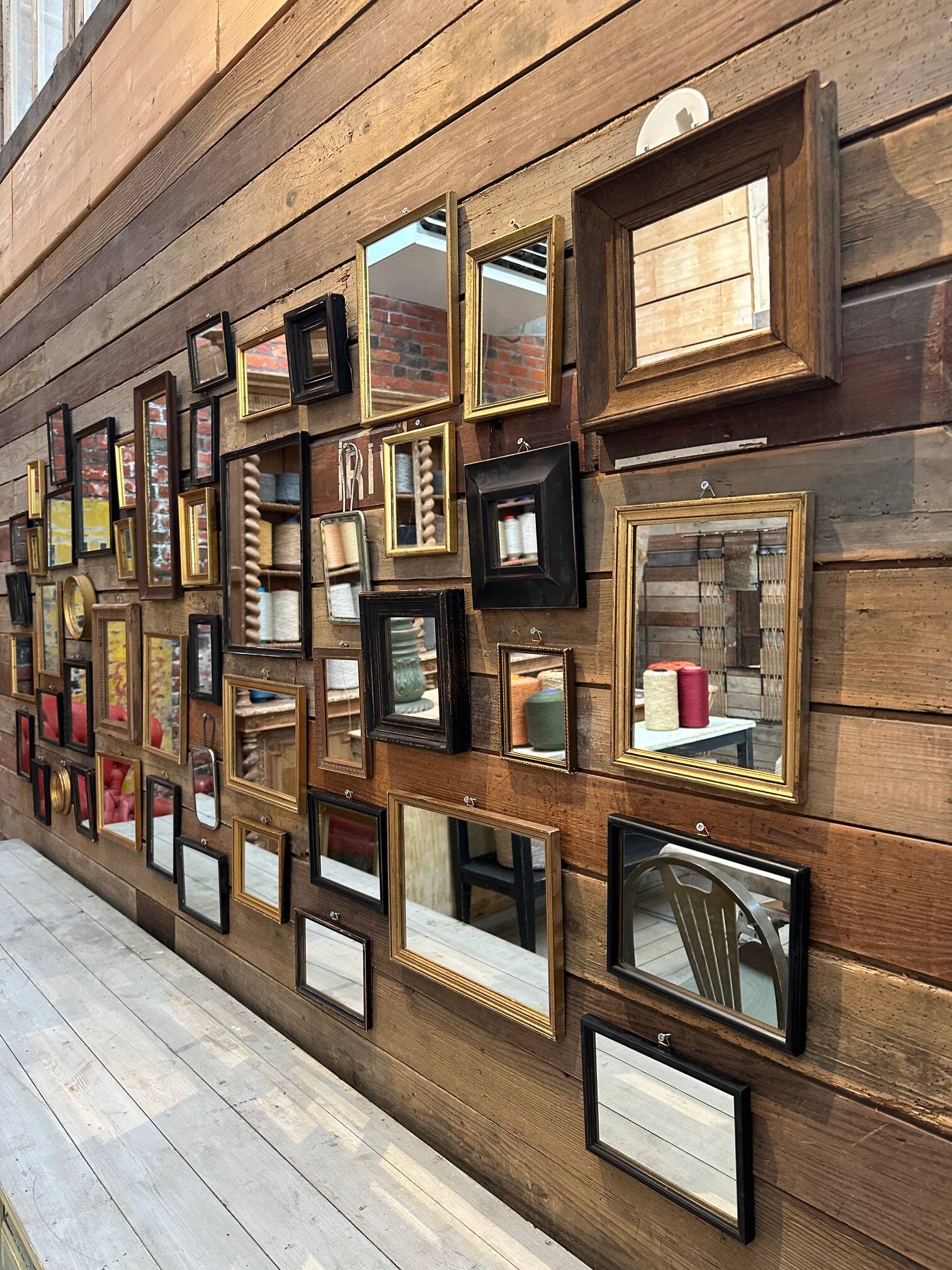 Set of 49 antique mirrors