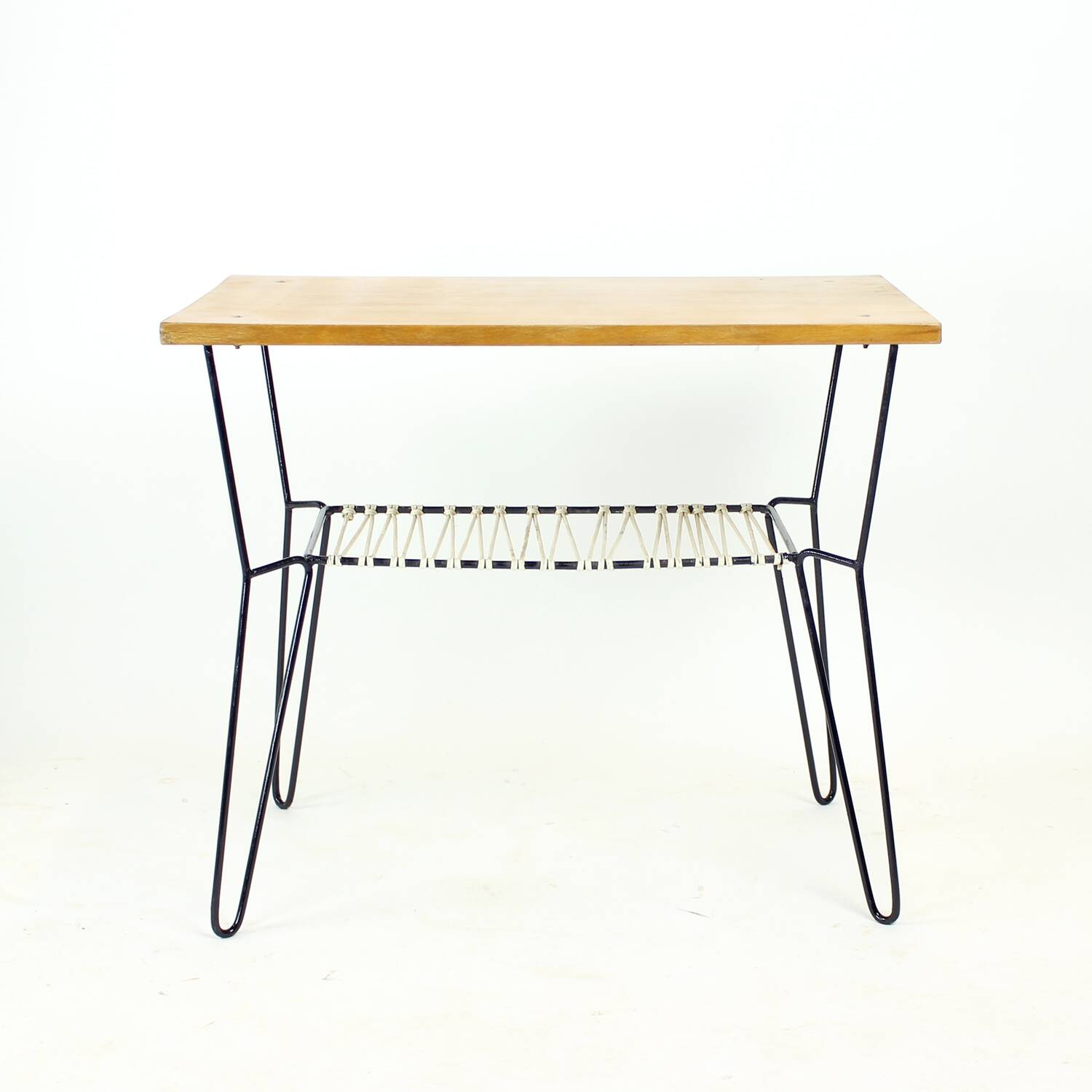 Coffee Table With Metal Base, Czechoslovakia 1960s