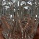 Vintage chiseled glass lamp