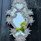 Venetian mirror with fretwork in colorless Murano glass circa 1880