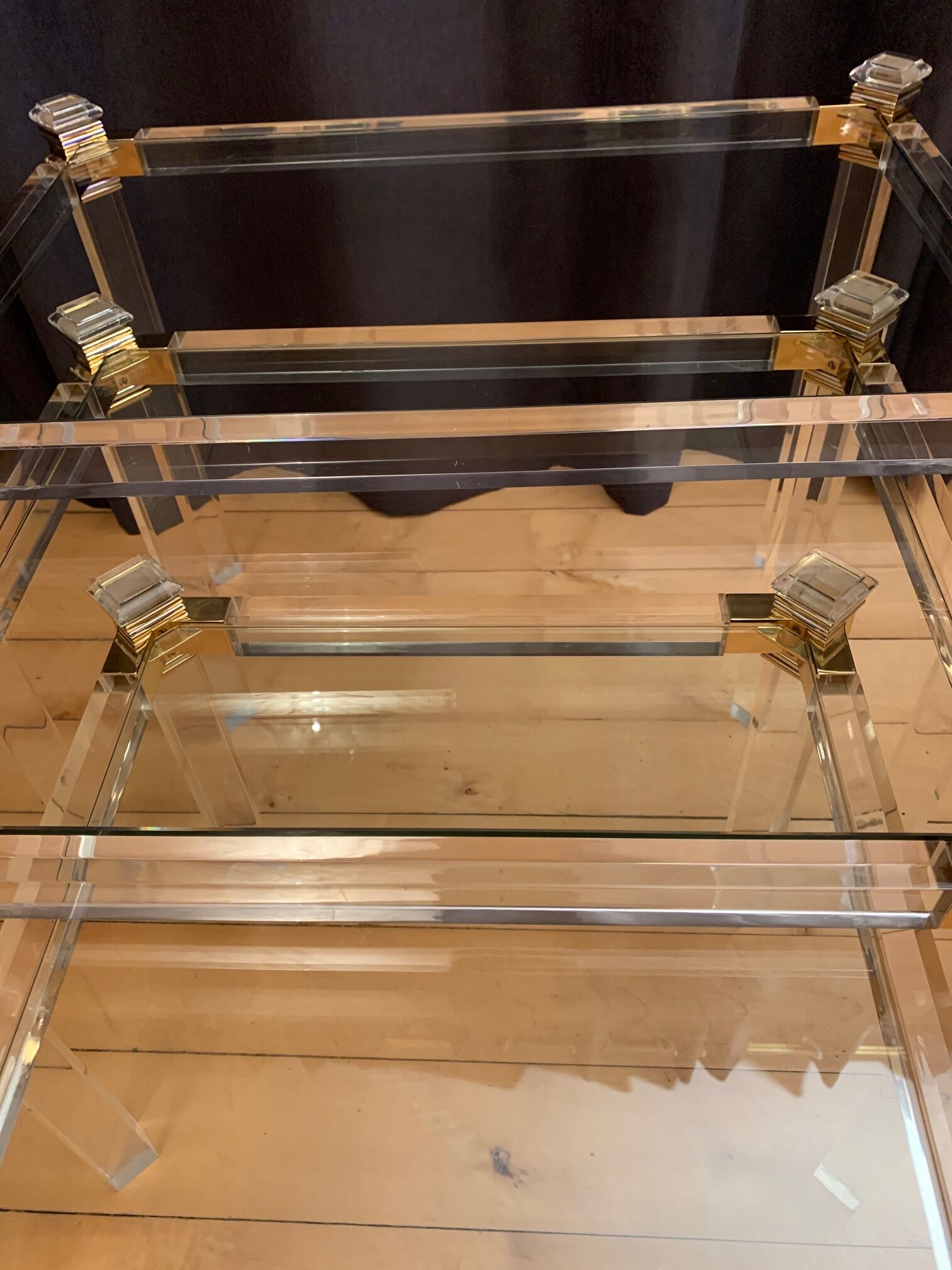 Set of 3 nesting tables, Orsenigo, Italy, 1970s