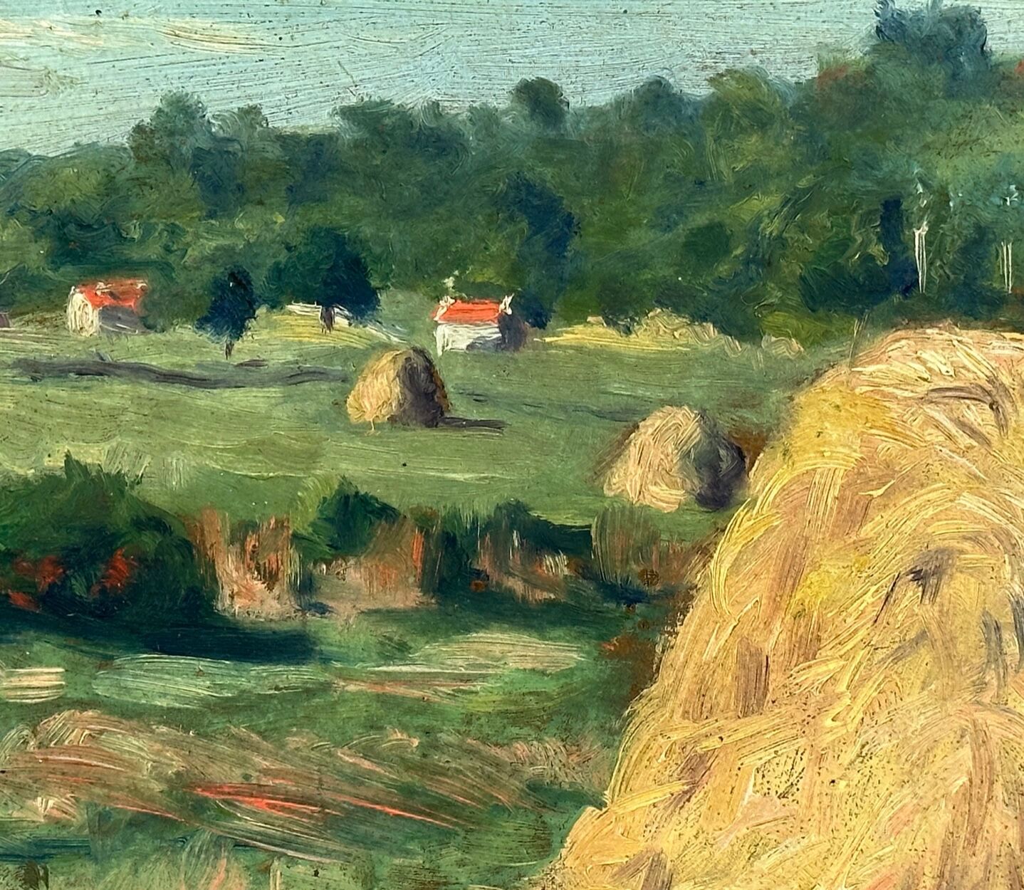 Oil painting “The Haystacks”