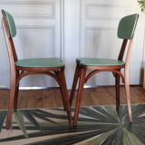 Baumann Green Heart Chairs