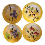 Old barbotine plates from the Orchies factory