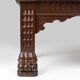 Antique French 18th Century Gothic Style Oak Carved High Back Panel Settle