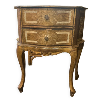 Golden Italian bedside table