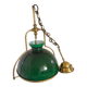 Vintage green opaline pendant light