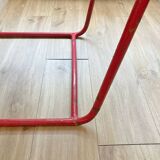 Perforated metal coffee table from the 1950s