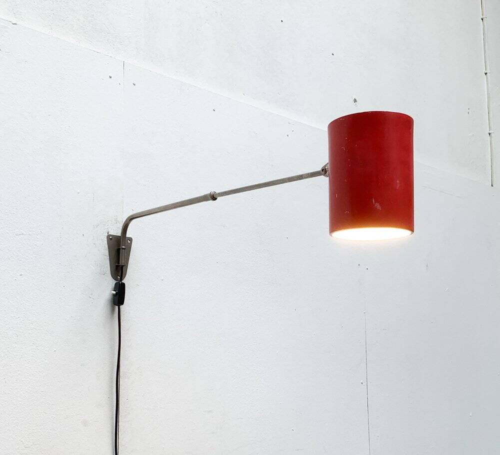 German minimalist wall lamp from the mid-century by Hala, 1960s.
