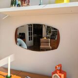 Scandinavian teak mirror
