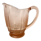 Antique pink glass pitcher