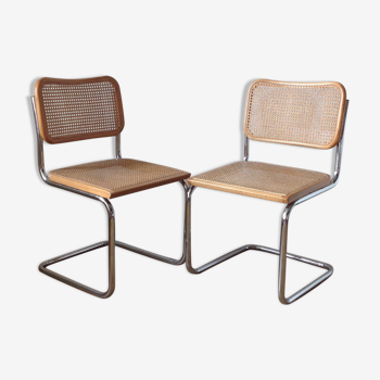 Paire de chaises Cesca par Marcel Breuer
