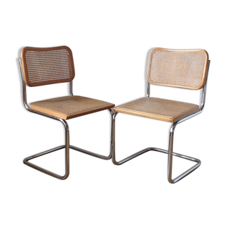 Paire de chaises Cesca par Marcel Breuer